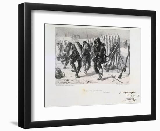 Siege of Paris, Franco-Prussian War, 1870-Auguste Bry-Framed Premium Giclee Print