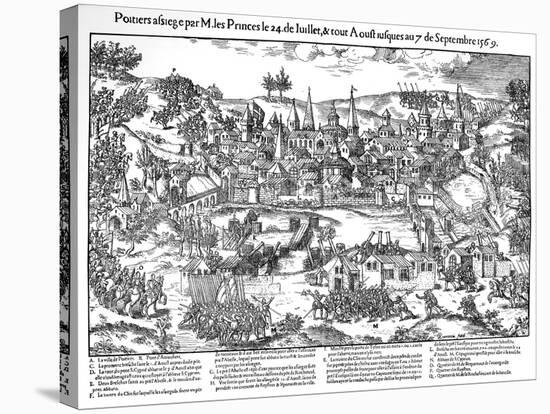 Siege of Poitiers, French Religious Wars, 24 July-7 September 1569-Jacques Tortorel-Stretched Canvas