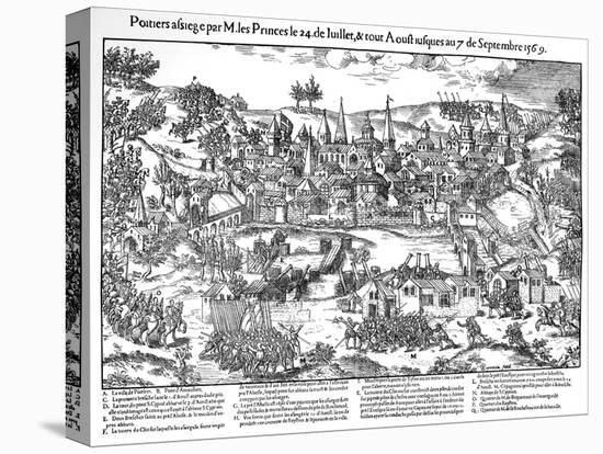 Siege of Poitiers, French Religious Wars, 24 July-7 September 1569-Jacques Tortorel-Stretched Canvas