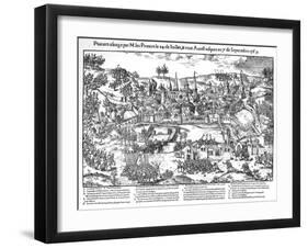 Siege of Poitiers, French Religious Wars, 24 July-7 September 1569-Jacques Tortorel-Framed Giclee Print