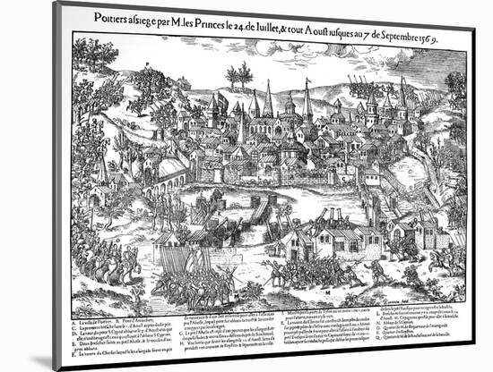 Siege of Poitiers, French Religious Wars, 24 July-7 September 1569-Jacques Tortorel-Mounted Giclee Print