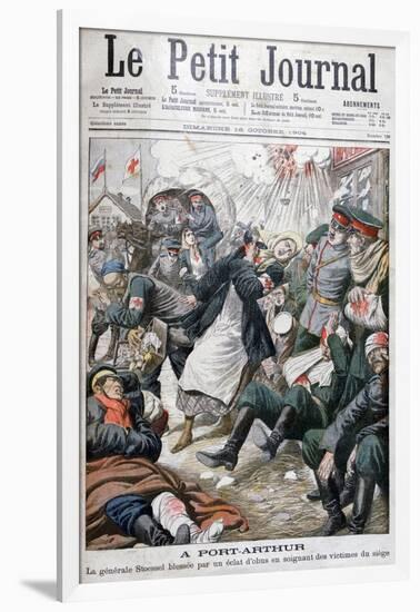 Siege of Port Arthur, Russo-Japanese-War, 1904-null-Framed Giclee Print