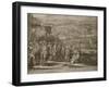 Siege of the Turkish Fortress Azov by Russian Forces in 1696, Um 1700-Adriaan Schoonebeek-Framed Giclee Print