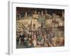 Siege of Totila, Fresco-Benedetto Bonfigli-Framed Giclee Print