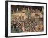 Siege of Totila, Fresco-Benedetto Bonfigli-Framed Giclee Print