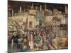 Siege of Totila, Fresco-Benedetto Bonfigli-Mounted Giclee Print