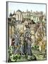 Siege of Town Defended by the Burgundians under Charles Vi, Hundred Years' War-null-Stretched Canvas