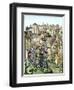 Siege of Town Defended by the Burgundians under Charles Vi, Hundred Years' War-null-Framed Giclee Print