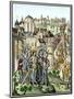 Siege of Town Defended by the Burgundians under Charles Vi, Hundred Years' War-null-Mounted Giclee Print