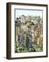 Siege of Town Defended by the Burgundians under Charles Vi, Hundred Years' War-null-Framed Giclee Print