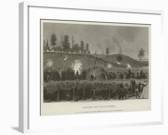 Siege of Vicksburg, 1863-Alonzo Chappel-Framed Giclee Print