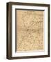 Siege of Vicksburg - Civil War Panoramic Map-Lantern Press-Framed Art Print