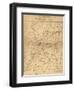 Siege of Vicksburg - Civil War Panoramic Map-Lantern Press-Framed Art Print