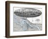 Siege of Vicksburg - Civil War Panoramic Map-Lantern Press-Framed Art Print