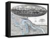 Siege of Vicksburg - Civil War Panoramic Map-Lantern Press-Framed Stretched Canvas