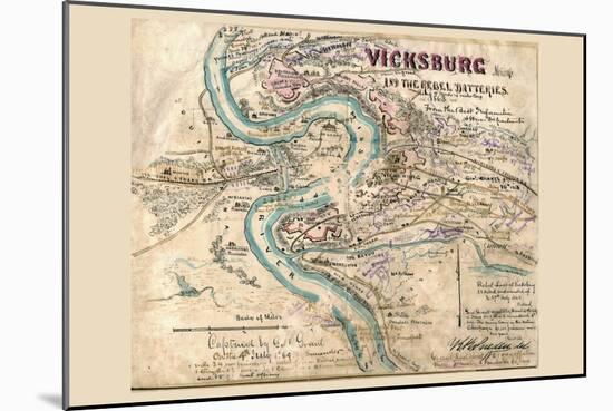 Siege of Vicksburg-null-Mounted Art Print