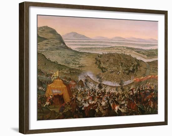 Siege of Vienna by Turks on July 14, 1683-Frans Geffels-Framed Giclee Print