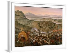 Siege of Vienna by Turks on July 14, 1683-Frans Geffels-Framed Giclee Print