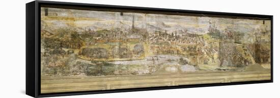Siege of Vienna in 1529-Marcello Fogolino-Framed Stretched Canvas