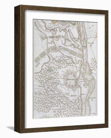 Siege of Vienna in 1683, Battle of Kahlenberg. Austria-null-Framed Giclee Print