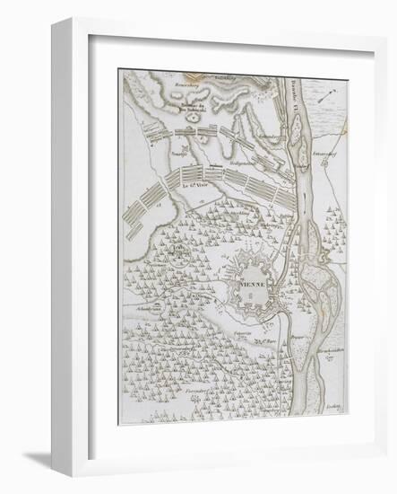 Siege of Vienna in 1683, Battle of Kahlenberg. Austria-null-Framed Giclee Print