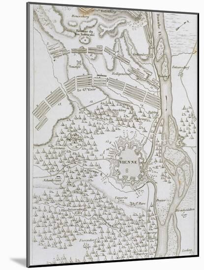 Siege of Vienna in 1683, Battle of Kahlenberg. Austria-null-Mounted Giclee Print