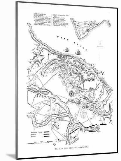 Siege of Yorktown, 1781-null-Mounted Giclee Print