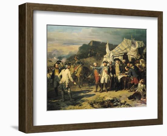 Siege of Yorktown, 17th October 1781, 1836-Louis Charles Auguste Couder-Framed Giclee Print