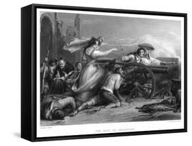 Siege of Zaragosa, Spain, Peninsular War, 1808 (C1822-C187)-William Greatbach-Framed Stretched Canvas