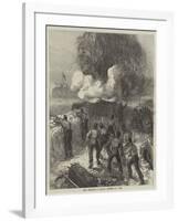 Siege Operations at Chatham, Explosion of a Mine-null-Framed Giclee Print