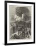 Siege Operations at Chatham, Explosion of a Mine-null-Framed Giclee Print