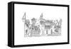 Siege Scene, C1260-Henry Shaw-Framed Stretched Canvas