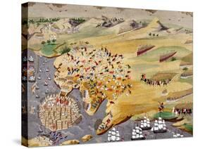 Sieges of Missolonghi and the Death of Lord Byron in 1824 from the Greek War of Independence-null-Stretched Canvas