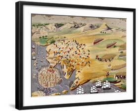 Sieges of Missolonghi and the Death of Lord Byron in 1824 from the Greek War of Independence-null-Framed Giclee Print