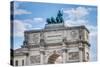 Siegestor, the Triumphal Arch in Munich, Germany-Anibal Trejo-Stretched Canvas