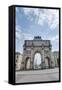 Siegestor, the Triumphal Arch in Munich, Germany-Anibal Trejo-Framed Stretched Canvas