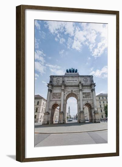 Siegestor, the Triumphal Arch in Munich, Germany-Anibal Trejo-Framed Photographic Print