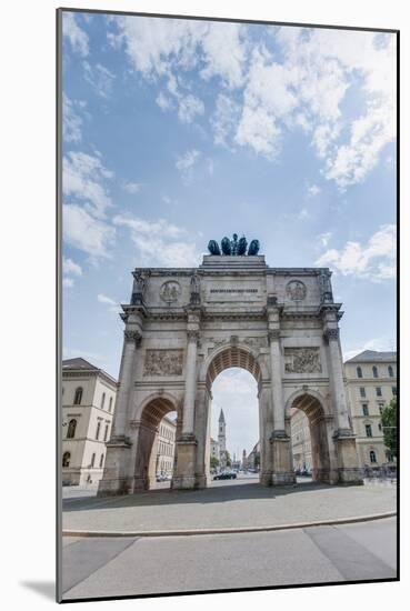 Siegestor, the Triumphal Arch in Munich, Germany-Anibal Trejo-Mounted Photographic Print