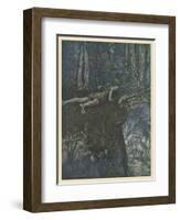 Siegfied in the Forest-Arthur Rackham-Framed Art Print