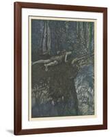 Siegfied in the Forest-Arthur Rackham-Framed Art Print