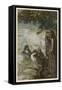 Siegfried and Maidens-Arthur Rackham-Framed Stretched Canvas