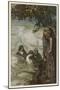 Siegfried and Maidens-Arthur Rackham-Mounted Art Print