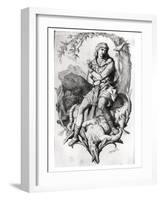 Siegfried and the Dragon with the Magic Bird-C. Burger-Framed Giclee Print