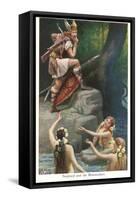 Siegfried and the Rhine Maidens-null-Framed Stretched Canvas