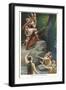Siegfried and the Rhine Maidens-null-Framed Art Print