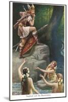 Siegfried and the Rhine Maidens-null-Mounted Art Print