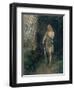 Siegfried in Front of Fafner's Cave with the Ring and His Sword Named "Notung"-Ferdinand Leeke-Framed Giclee Print