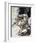 Siegfried kills Fafner', 1924-Arthur Rackham-Framed Giclee Print