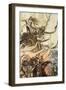 Siegfried leaves Brunnhilde in search of adventure', 1924-Arthur Rackham-Framed Giclee Print