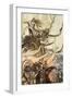 Siegfried leaves Brunnhilde in search of adventure', 1924-Arthur Rackham-Framed Giclee Print